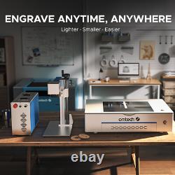 Machine de marquage et de gravure au laser à fibre Raycus de 50W d'occasion 8×8 avec axe rotatif