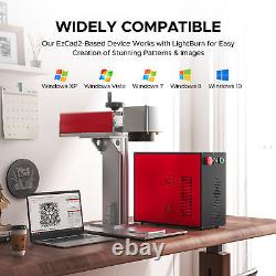 Machine de marquage et de gravure laser à fibre Preenex 100W Mopa avec 6,9'' x 6,9''