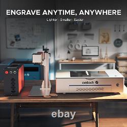 Machine de marquage et de gravure laser à fibre Preenex 100W Mopa avec 6,9'' x 6,9''