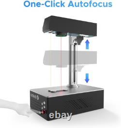 Machine de marquage laser à fibre 20W d'occasion 4,3x4,3 avec autofocus pour le marquage des métaux