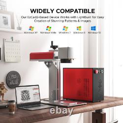 Machine de marquage laser à fibre 30W Mopa JPT couleur métal 7x7