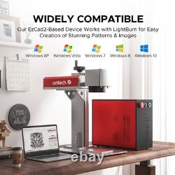 Machine de marquage laser à fibre MOPA de 30W pour gravure sur métal de 6,9x6,9 pouces d'occasion
