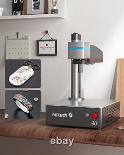 Machine de marquage laser à fibre OMTech 20W MOPA 6,9x6,9 pour gravure sur métal couleur