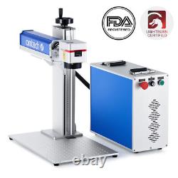 Machine de marquage laser à fibre divisée 50W d'occasion pour métal et acier, graveur.