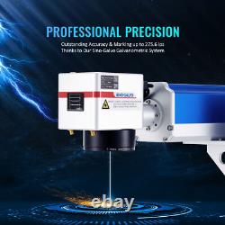 Machine de marquage laser à fibre divisée 50W d'occasion pour métal et acier, graveur.