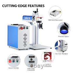 Machine de marquage laser à fibre divisée 50W d'occasion pour métal et acier, graveur.
