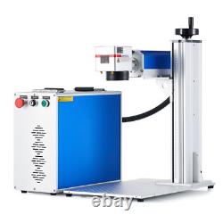 Machine de marquage laser à fibre divisée 50W d'occasion pour métal et acier, graveur.