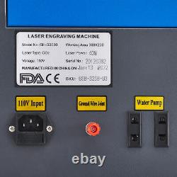 Marqueur Laser Omtech 40w 8 X 12 Po Avec Carte Mère K40+ & Lightburn