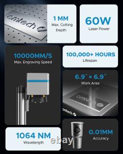 Marqueur graveur laser à fibre intégré 60W d'occasion 6.9x6.9 - Mopa Compact 60