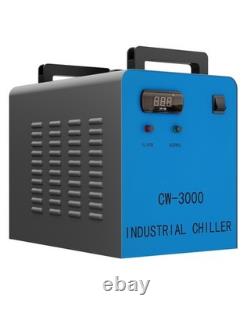 OMTECH Refroidisseur d’eau industriel 9 L 2,6 gpm CW-3000 refroidisseur d’eau 40 W pour laser CO2 K40