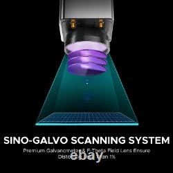 OMTechT 50W 6x6 Marqueur Laser à Fibres Intégré Graveur Galvo Compact 50