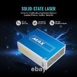 OMTechT? 50W 8x8 MAX Marqueur Graveur Laser à Fibre avec Accessoires Premium