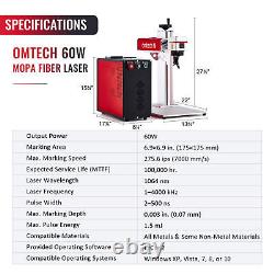 OMTechT? 7x7 60W JPT M7 Marqueur Laser à Fibre Gravure Laser LightBurn Compatible