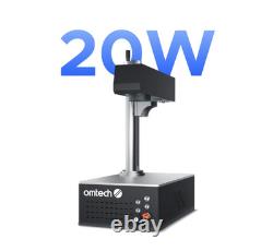 OMTechT Graveur marqueur laser à fibre intégré 20 W 4,3 x 4,3 - Galvo compact 20