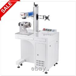 OMTechT? Marqueur Laser Fibre Métal 50W 12x12 avec Axe Rotatif
