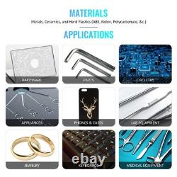 OMTechT? Marqueur Laser Fibre Métal 50W 12x12 avec Axe Rotatif