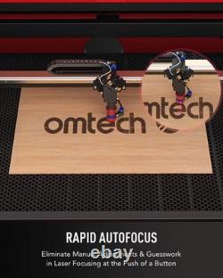 OMTech 100W 24x40 Graveur Laser CO2 Coupe Machine de Marquage et de Découpe