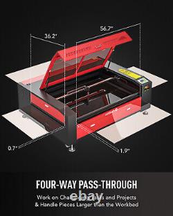 OMTech 130W 35x51 CO2 Gravure Laser Cutter Marker avec Combo d'Accessoires de Base
