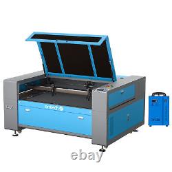 OMTech 130W Découpeuse Graveuse Laser CO2 2 Tubes 35x50 avec Refroidisseur d'Eau CW-5202