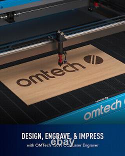 OMTech 150W 40x63 Machine de découpe et de gravure au laser CO2 avec table de travail