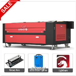 OMTech 24x40 100W CO2 Graveur Laser Marqueur Cutter avec Refroidisseur Rotatif Lightburn