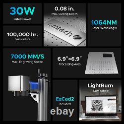 OMTech 30W Marqueur Laser à Fibre Gravure Machine de Marquage Laser 175x175mm Raycus