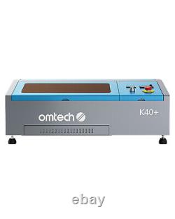 OMTech 40W CO2 Laser Graveur 8x12 K40+ Machine de Gravure avec Axe Rotatif