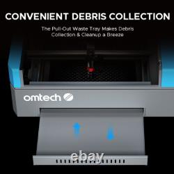 OMTech 45W 8x12 Graveur Laser CO2 Machine de Gravure Laser K40+ 40W Améliorée