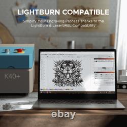 OMTech 45W Graveur Laser CO2 12x8 Marqueur avec Axe Rotatif