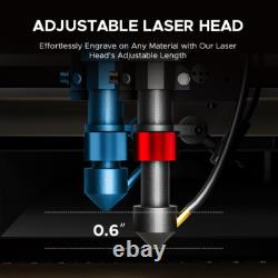 OMTech 45W Graveur Laser CO2 12x8 Marqueur avec Axe Rotatif