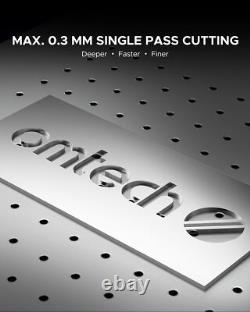 OMTech 4.3x4.3 Découpeuse Laser à Fibres 20W Graveur Laser avec EzCad pour Graver le Métal