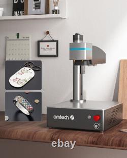 OMTech 4.3x4.3 Découpeuse Laser à Fibres 20W Graveur Laser avec EzCad pour Graver le Métal