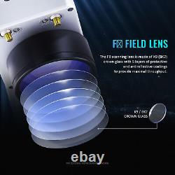 OMTech 50W 12x12 Marqueur Laser à Fibres Graveur Machine de Marquage avec Axe Rotatif
