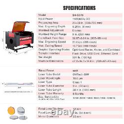 OMTech 60W 28x20 Graveur Découpeur Laser CO2 Machine de Découpe et de Gravure Autofocus
