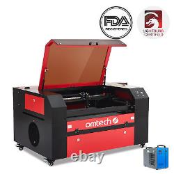 OMTech 80W 20 x 28 pouces CO2 graveur laser coupeur de gravure avec refroidisseur d'eau 5200