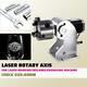 Omtech 80mm Fibre Laser à Chunk Rotation Axe De Gravure Laser Avec Attachement Cylindre