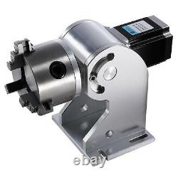 OMTech 80mm Fibre Laser à Chunk Rotation Axe de gravure laser avec attachement cylindre