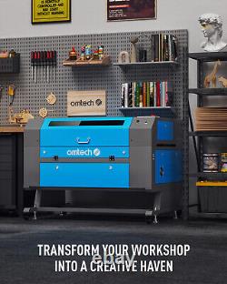 OMTech AF2028-60 Machine de gravure et de découpe laser CO2 de 60W avec refroidisseur d'eau