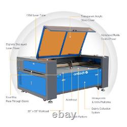 OMTech AF3555-130 Machine de Gravure et Découpe Laser CO2 130W avec Lit de 35x55 Autofocus