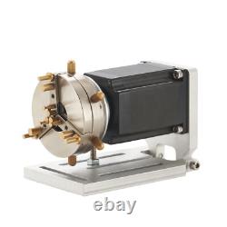OMTech Axe Rotatif à Anneau de 80 mm Accessoire Rotatif pour Graveur Marqueur Laser à Fibres