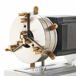 OMTech Axe Rotatif à Anneau de 80 mm Accessoire Rotatif pour Graveur Marqueur Laser à Fibres