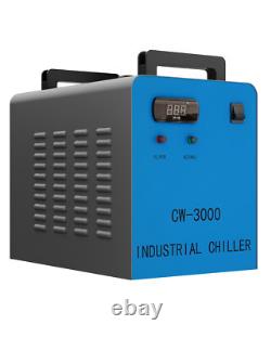 OMTech CW-3000 Refroidisseur d'eau pour graveur laser CO2 40W 50W avec 2 paquets de liquide de refroidissement