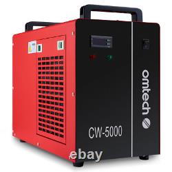 OMTech CW-5000 Refroidisseur d'eau industriel pour machine de gravure au laser CO2 de 50-100W