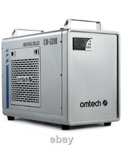 OMTech CW-5200 Refroidisseur d'Eau Industriel pour Machines de Découpe et Gravure au Laser CO2