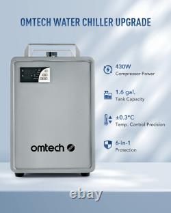 OMTech CW-5200 Refroidisseur d'Eau Industriel pour Machines de Découpe et Gravure au Laser CO2