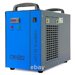 OMTech CW-5202 Refroidisseur d'eau pour graveur coupeur laser CO2 avec 2 packs de liquide de refroidissement