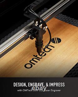 OMTech Graveur et Découpeur Laser CO2 50W 12x20 Machine de Gravure pour Bois Acrylique