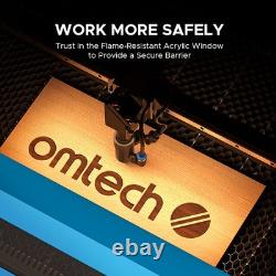 OMTech Graveur et découpeuse laser CO2 100 W 20 x 28 pour découpe et marquage, machine d’occasion