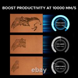 OMTech Graveur laser à fibre intégré 30 W 5,9 x 5,9 po Galvo compact 30 utilisé