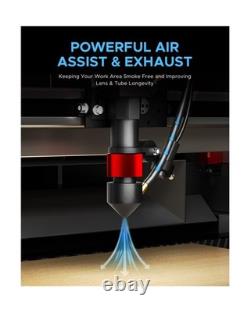 OMTech K40+ Graveur Laser CO2 45W, Découpeuse et Graveuse Laser de Bureau 12x8